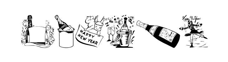 NewYearBats  Free Fonts Download