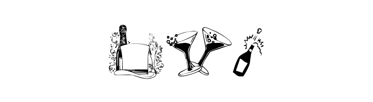 NewYearBats  Free Fonts Download