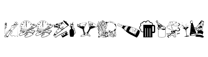 NewYearBats  Free Fonts Download