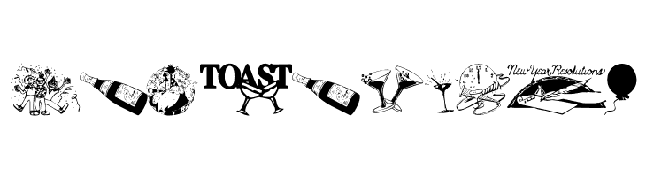 NewYearBats  Free Fonts Download