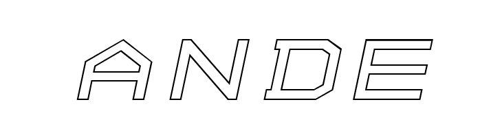 ALPHA    OUTLINE Italic  Free Fonts Download