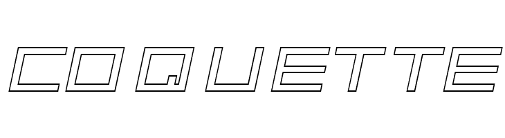 ALPHA    OUTLINE Italic  Free Fonts Download