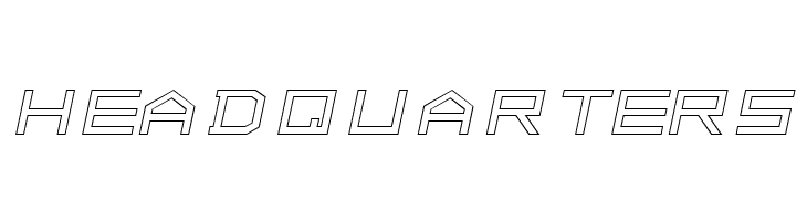 ALPHA    OUTLINE Italic  Free Fonts Download