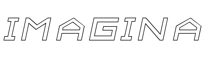 ALPHA    OUTLINE Italic  Free Fonts Download