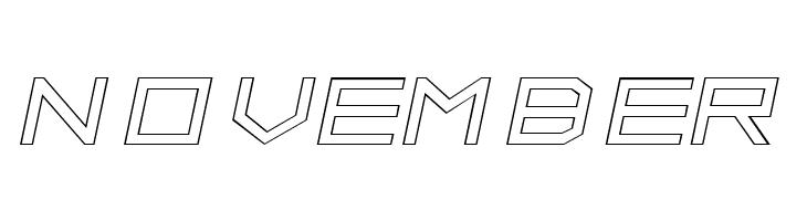 ALPHA    OUTLINE Italic  Free Fonts Download