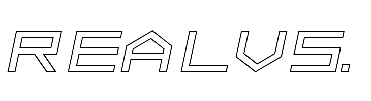 ALPHA    OUTLINE Italic  Free Fonts Download