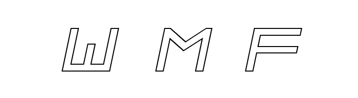 ALPHA    OUTLINE Italic  Free Fonts Download