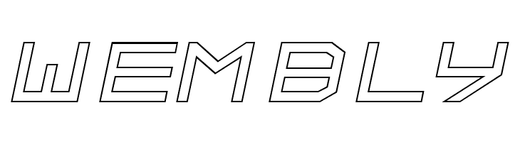 ALPHA    OUTLINE Italic  Free Fonts Download