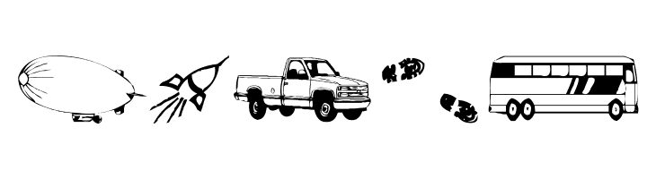 AEZ Transportation 2005  Free Fonts Download