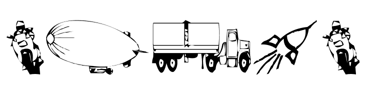 AEZ Transportation 2005  Free Fonts Download