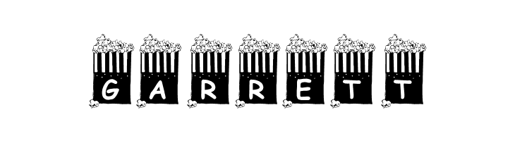 KR Popcorn Time!  Free Fonts Download