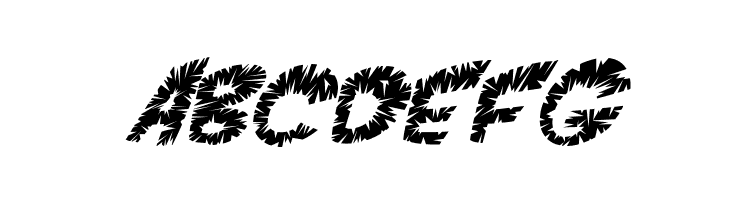 VTC ScreamItLoudSliced Italic  Free Fonts Download