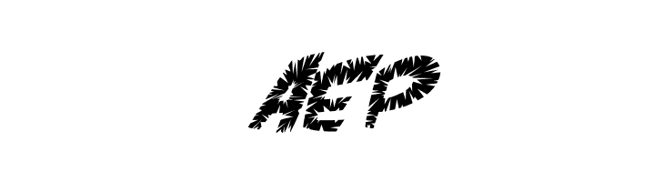 VTC ScreamItLoudSliced Italic  Free Fonts Download