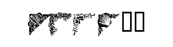 Corners 1a  Free Fonts Download