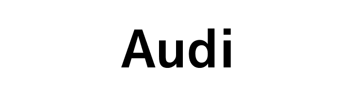 Audi type font
