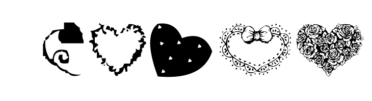 AEZ executive hearts  Free Fonts Download