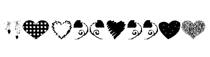 AEZ executive hearts  Free Fonts Download