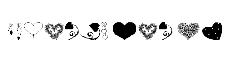 AEZ executive hearts  Free Fonts Download