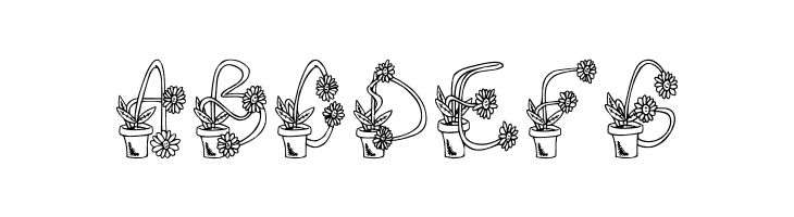 FlowerSketches  Free Fonts Download