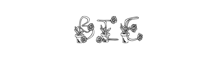 FlowerSketches  Free Fonts Download