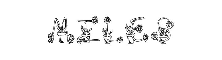 FlowerSketches  Free Fonts Download