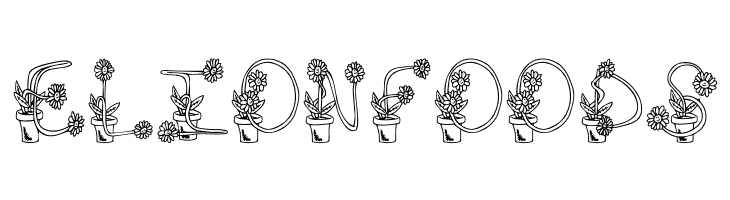 FlowerSketches  Free Fonts Download