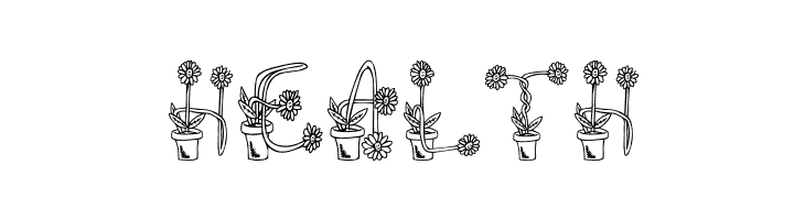 FlowerSketches  Free Fonts Download
