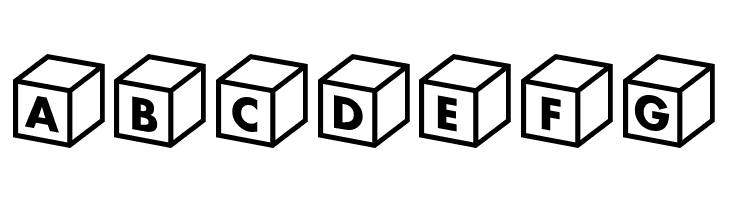 Box alphabe  Free Fonts Download