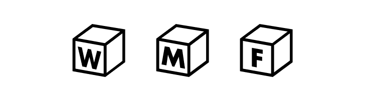 Box alphabe  Free Fonts Download