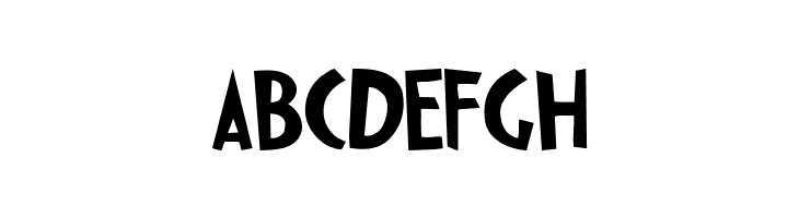 ABCDEFGH Ipkiss ZF Font