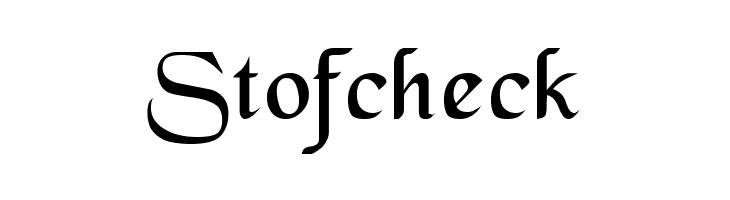 Stofcheck BlackChancery Regular Font