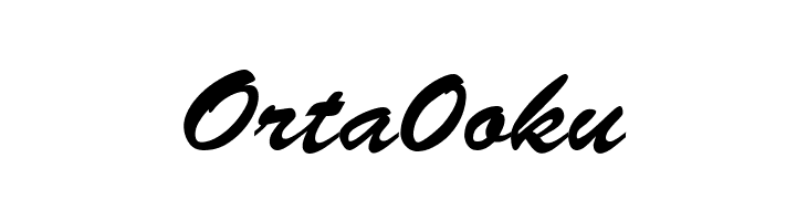 Orta0oku BrushScript-Normal-Italic Font