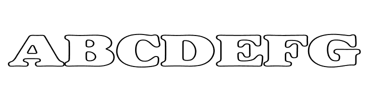 Alfredo Heavy Hollow Expanded  Free Fonts Download