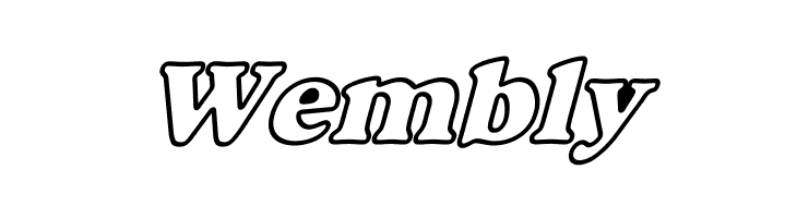 Alfredo Heavy Hollow Wide Bold Italic  Free Fonts Download