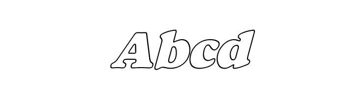 Alfredo Heavy Hollow Italic  Free Fonts Download