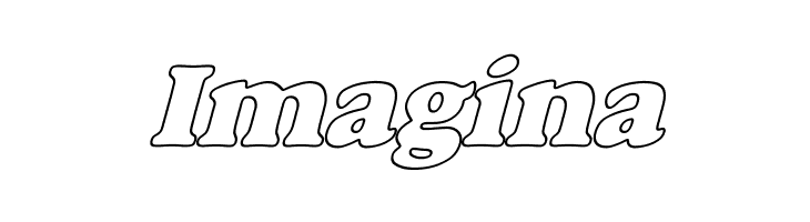 Alfredo Heavy Hollow Italic  Free Fonts Download