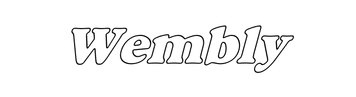 Alfredo Heavy Hollow Italic  Free Fonts Download