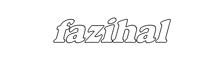 Alfredo Heavy Hollow Italic  Free Fonts Download