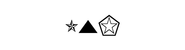 KensingtonDingbats Regular  Free Fonts Download