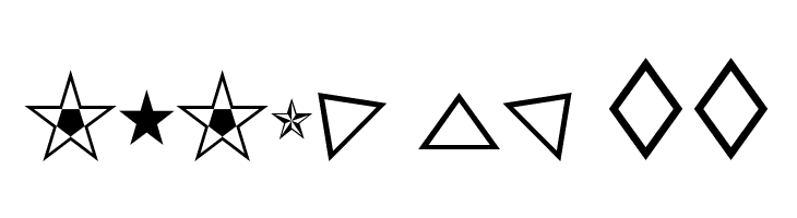 KensingtonDingbats Regular  Free Fonts Download