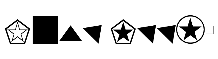 KensingtonDingbats Regular  Free Fonts Download