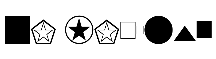 KensingtonDingbats Regular  Free Fonts Download