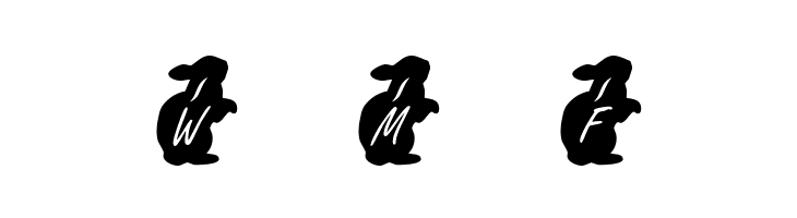 KR Easter Rabbit  Free Fonts Download