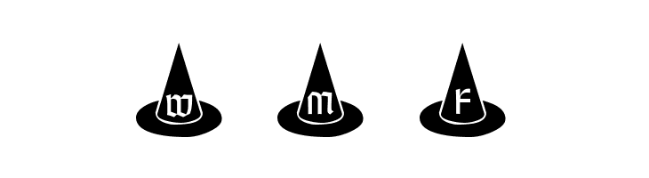101! Witches Hat  Free Fonts Download