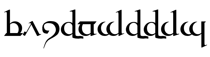 Tengwar Quenya Medium  Free Fonts Download