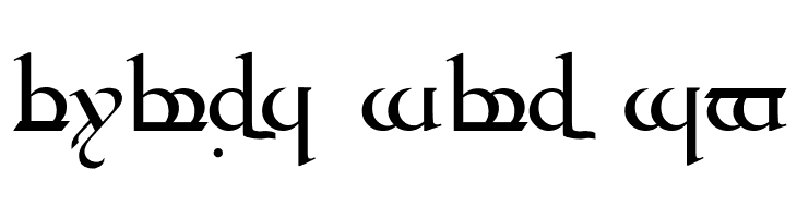 Tengwar Quenya Medium  Free Fonts Download
