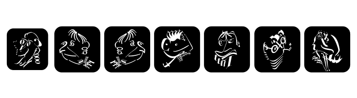 TypographicHeadPaintings  Free Fonts Download