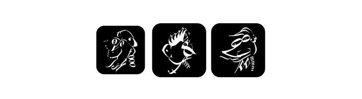 TypographicHeadPaintings  Free Fonts Download