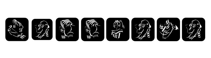 TypographicHeadPaintings  Free Fonts Download