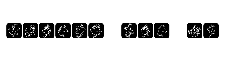 TypographicHeadPaintings  Free Fonts Download